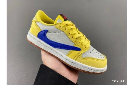 Hyperoad x (KIDS)Travis Jordan Fragment Scott Air 1 Low x OG 0804
